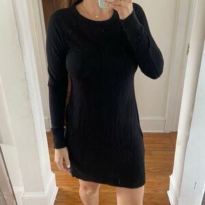 Lou & Grey Soft Long Sleeve Black Dress Size XS